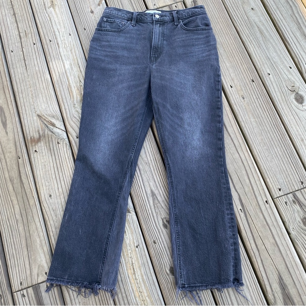 Abercrombie & Fitch The Kick Flare Ultra High Rise Denim